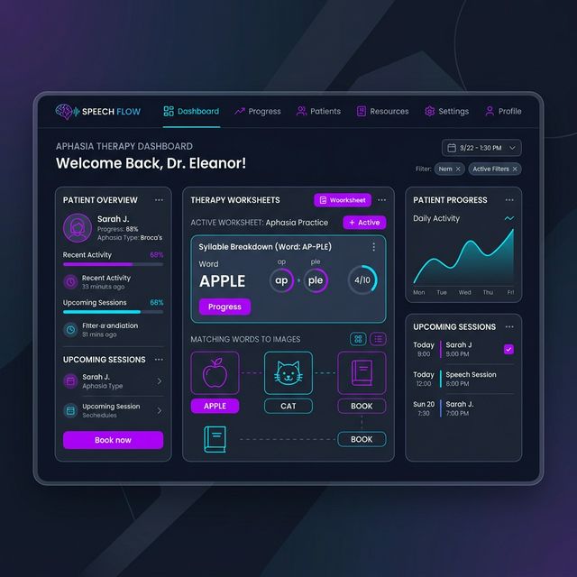 Generator Aphasia Exercises — interfață